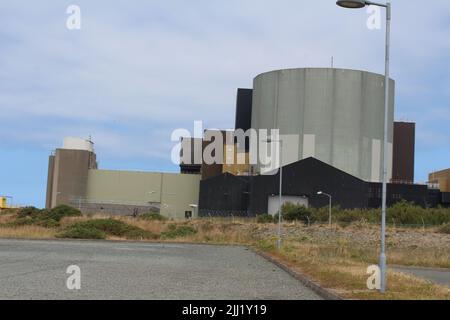 Wylfa Nuclear Power Station in Anglesey in 2022. Stock Photo