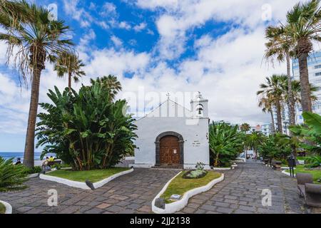 Puerto de la Cruz, Tenerife, June 23, 2022. Hermitage of San Telmo in Santa Cruz de Tenerife, Canary Islands. Stock Photo
