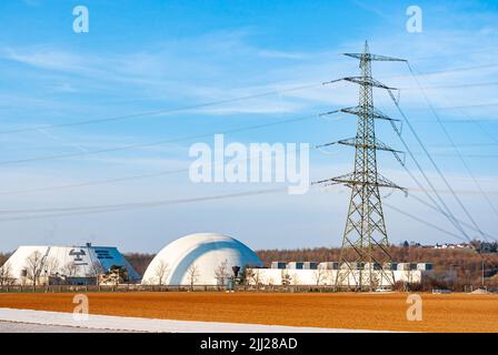 Neckarwestheim Nuclear Power Plant, Baden-Württemberg, Germany, March 23, 2011. Stock Photo