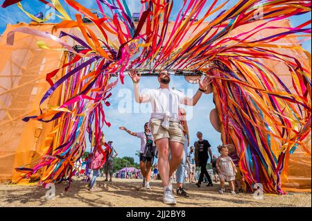 Henham Park, Suffolk, UK. 22nd July, 2022. The 2022 Latitude Festival, Henham Park. Suffolk. Credit: Guy Bell/Alamy Live News Stock Photo