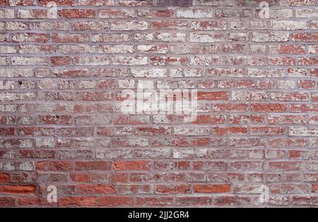 Old red and white brick wall texture background Stock Photo