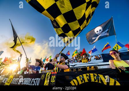 The Charleston Battery is a professional soccer team in Charleston, S.C. Stock Photo