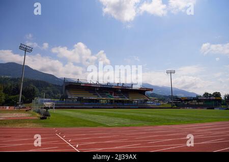 WOLFSBERG, AUSTRIA - JULY 16, 2022: Lavanttal arena Stock Photo
