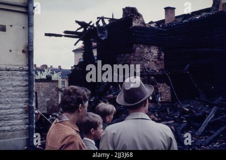Picture after fire. Stock Photo