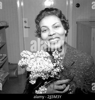 Maria Lang I Nora. January 1956. Stock Photo