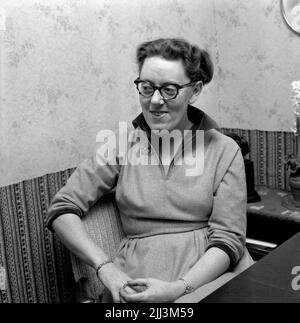 Maria Lang I Nora. January 1956. Stock Photo