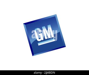 General Motors South Africa, Gedrehtes Logo, Weisser Hintergrund B ...