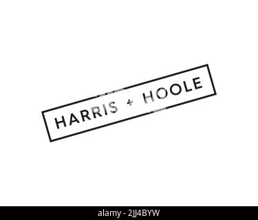 harris-hoole-rotated-logo-white-background-b-stock-photo-alamy