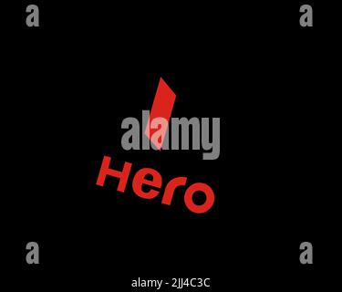 Hero MotoCorp, Logo, Black Background Stock Photo - Alamy