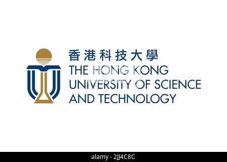 Hong Kong University of Science and Technology, Logo, White Background Stock Photo