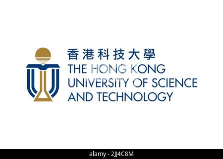 Hong Kong University of Science and Technology, Logo, White Background Stock Photo