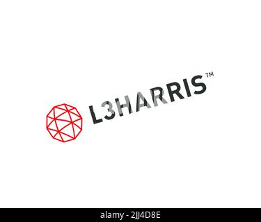 L3Harris Technologies, Rotated Logo, White Background B Stock Photo - Alamy