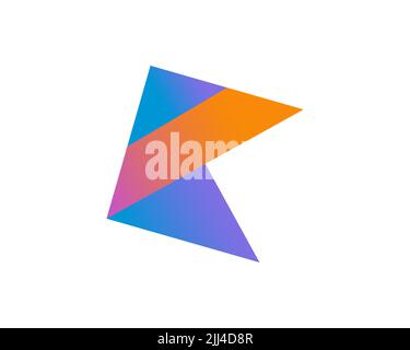 Kotlin programming language, Logo, White background Stock Photo - Alamy