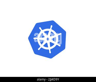 Kubernetes, Logo, White background Stock Photo - Alamy