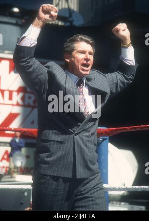 **FILE PHOTO** Vince McMahon Retires From WWE. Vince McMahon 1995 Photo By John Barrett/PHOTOlink/MediaPunch Stock Photo