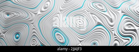 3D Abstract wavy lines background. Abstract liquid pattern modern background, Fluid colorful wavy texture, Voronoi Texture Wallpaper Stock Photo