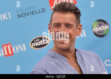 July 21, 2022: GIFFONI VALLE PIANA,ITALY - July 21,2022: Francesco Gabbani at Giffoni Film Festival 2022 - on July 21, 2022 in Giffoni Valle Piana, Italy. (Credit Image: © Pacific Press via ZUMA Press Wire) Stock Photo