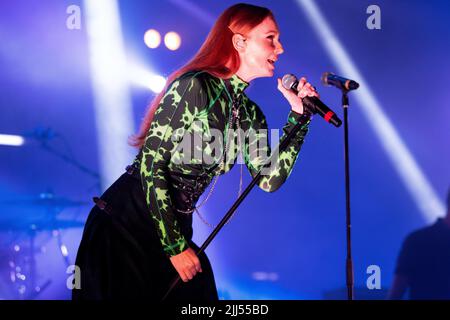 Becky Jones of Saint Saviour performing live at Hare Hounds in