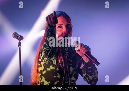 Becky Jones of Saint Saviour performing live at Hare Hounds in