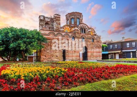 Nessebar (Nesebar), Bulgaria. The Ancient City of Nessebar, Church of Christ Pantokrator. Black Sea Coast, Burgas. Stock Photo