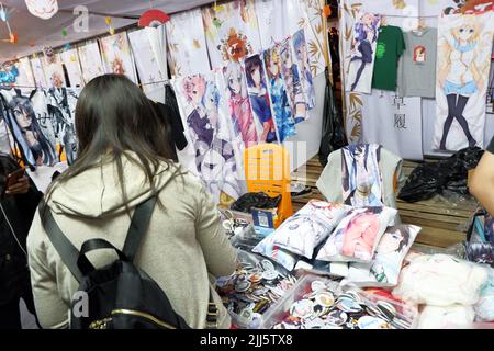 Anime merch for sale Stock Photo