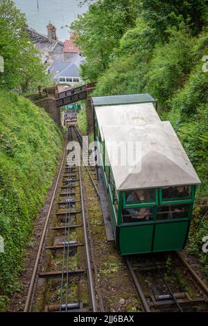 The Lynton and Lynmouth Cliff Railway Stock Photo