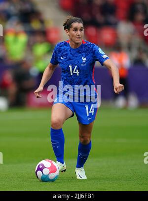 France's Charlotte Bilbault during the UEFA Women's Euro 2022 quarter-final match at New York Stadium, Rotherham. Picture date: Saturday July 23, 2022. Stock Photo