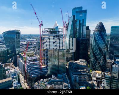 New building construction Downtown London England UK Stock Photo