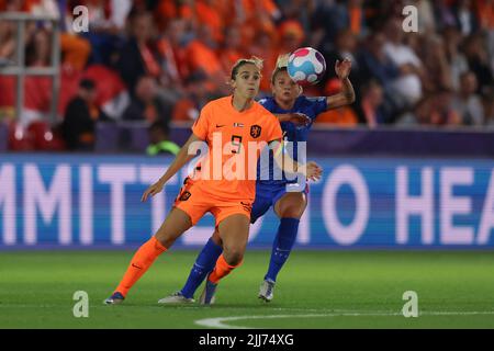 July 1, 2022, Rome, France: Marion Torrent of France, My Le Thi Diem of  Vietnam (left) during the International Women's Friendly football match  between France and Vietnam on July 1, 2022 at