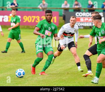 Dundela Vs Glentoran (Pre-Season Friendly) Wilgar Park, Belfast, 23/07/22 Stock Photo