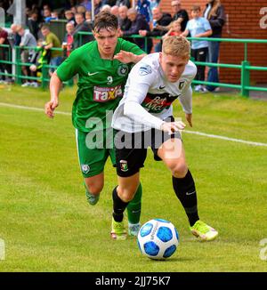 Dundela Vs Glentoran (Pre-Season Friendly) Wilgar Park, Belfast, 23/07/22 Stock Photo