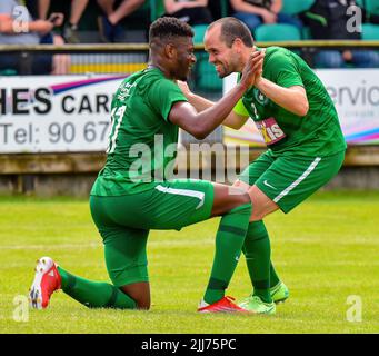 Dundela Vs Glentoran (Pre-Season Friendly) Wilgar Park, Belfast, 23/07/22 Stock Photo