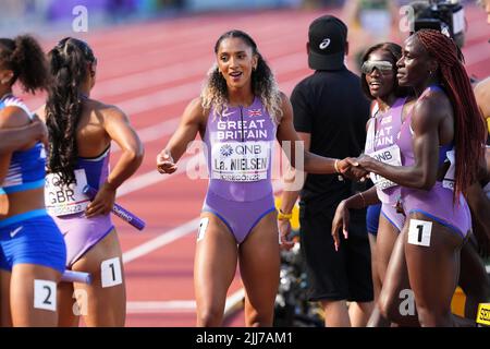 Great Britain's Laviai Nielsen During The 4x400 Metres Relay Women's ...