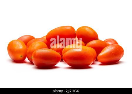 Cherry tomatoes isolated on white background Stock Photo