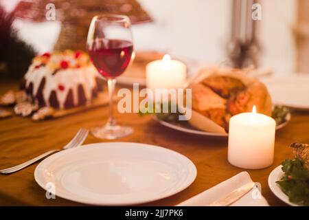 romantic homemade evening family dinner Stock Photo - Alamy