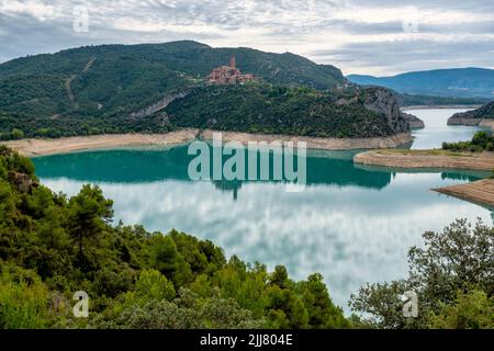 The Santuario de Torreciudad, a Marian shrine in Aragon, Spain, built by Josemaria Escriva, the founder of the Opus Dei. Stock Photo