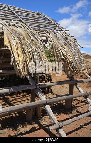 The Lapakahi State Historical Park along the picturesque coastline, north of Kawaihae HI Stock Photo