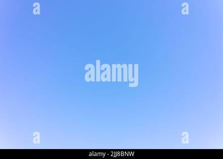 Light blue gradient sky. Natural blue background. Stock Photo