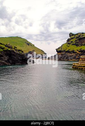 Boscastle Harbour in Cornwall, England