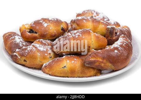 Home made  sourdough rolls with a filling. Stock Photo