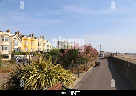 Esplanade, Burnham-on-Sea, Sedgemoor, Somerset, England, Great Britain, United Kingdom, UK, Europe Stock Photo