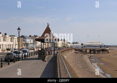 Esplanade, Burnham-on-Sea, Sedgemoor, Somerset, England, Great Britain, United Kingdom, UK, Europe Stock Photo