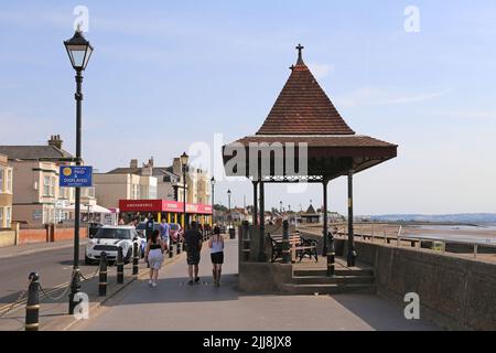 Esplanade, Burnham-on-Sea, Sedgemoor, Somerset, England, Great Britain, United Kingdom, UK, Europe Stock Photo