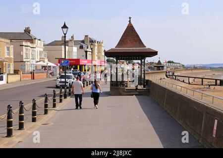 Esplanade, Burnham-on-Sea, Sedgemoor, Somerset, England, Great Britain, United Kingdom, UK, Europe Stock Photo