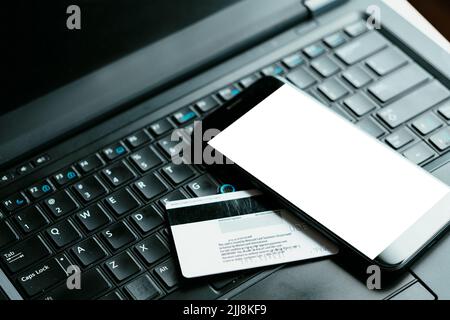 mobile technology apps control money card phone Stock Photo