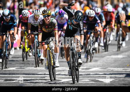 Lotte Kopecky of team SD Worx at the RideLondon Classique 2022