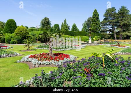 Brodsworth Hall and Topiary display at Brodsworth hall near Doncaster South Yorkshire England UK GB Europe Stock Photo