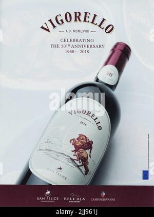 Advert in the May 2022 issue of 'Food & Wine' Magazine, USA Stock Photo