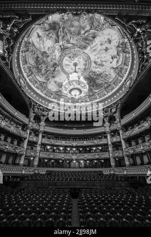 At the Paris opera , the Italian Theatre. Napoleon III with Empress Eugenie,  Victoria & Albert of England in loge / box - by Alophe 1855 Stock Photo -  Alamy