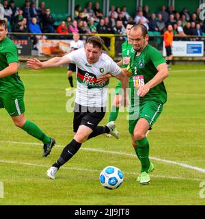 Dundela Vs Glentoran (Pre-Season Friendly) Wilgar Park, Belfast, 23/07/22 Stock Photo